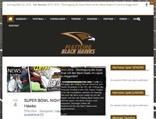 Tablet Screenshot of black-hawks-football.de